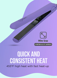 Couture Hair Pro Ceramic Hair Straightener - Premium Quality Hair tools- Fast Heat Up and Long Lasting -Purple