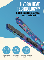 Couture Paris Ceramic Hair Straightener - Ionic Flat Iron for Hair - Peacock