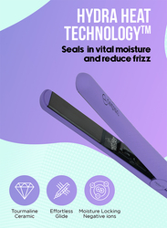 Couture Hair Pro Ceramic Hair Straightener - Premium Quality Hair tools- Fast Heat Up and Long Lasting -Purple
