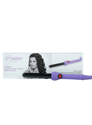 Couture Hair Pro Ceramic Hair Curler 25 MM- Purple -Fast Heatup - Premium Salon Quality - Long Lasting & Well defined Curls