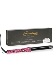 Couture Paris Ceramic Hair Curler 25 MM- Pink Zebra -Fast Heatup - Premium Salon Quality - Long Lasting & Well defined Curls