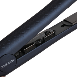 Jose Eber  Pure Ceramic Flat Iron - Frizz-Free Styling Hair Straightener for Salon-Quality Results- Dual Voltage Travel Iron Blue
