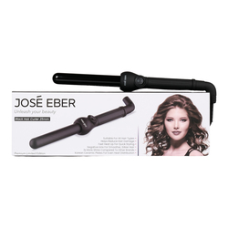 Jose Eber   ProStyle 25mm Clipless Curling Iron - Negative Ions Hair Curler- Ceramic Wand for Stunning Beach Waves & Long-Lasting Curls (Black