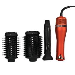 Couture Hair Pro 3 in 1 Interchangeable Hot Air Brush Set - Curler and 2 sizes of Hot Air Brushes - One Step Hair Dryer & Volumizer - Advanced Ionic Technology & Ceramic Coating - Canadian Engineering