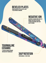 Couture Paris Ceramic Hair Straightener - Ionic Flat Iron for Hair - Peacock