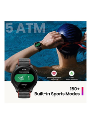 Amazfit GTR 4 Smartwatch, Dual-Band GPS, Alexa Built-in, Bluetooth Calls, 150+ Sports Modes, 1.43 Inch AMOLED Display Superspeed, Black