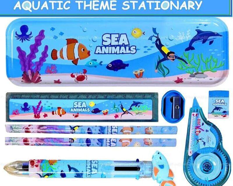 

Sea Animals stationery set for children -R16s1