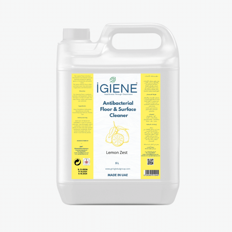iGIENE Floor & Surface Cleaner - Lemon Zest - 5 L