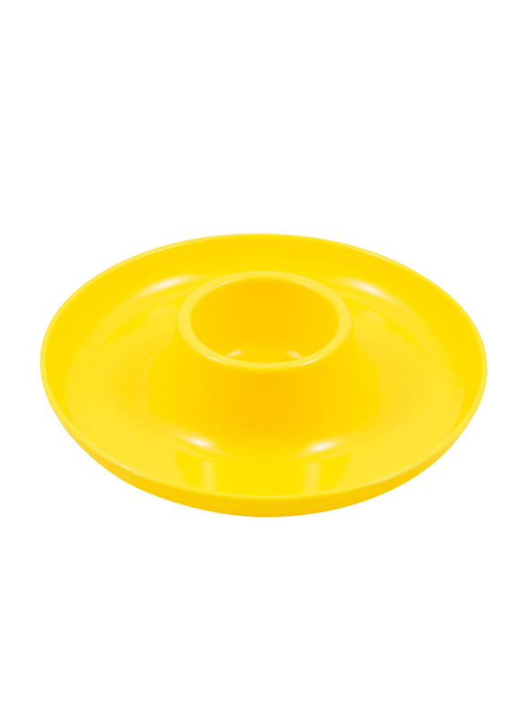 GreatPlate 10-inch Polypropylene Round Food and Beverage Plate, GPL-YLW, Yellow