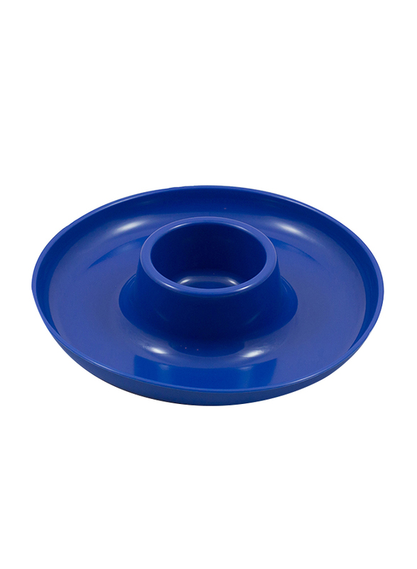 GreatPlate 10-inch Polypropylene Round Food and Beverage Plate, GPL-BLU, Blue
