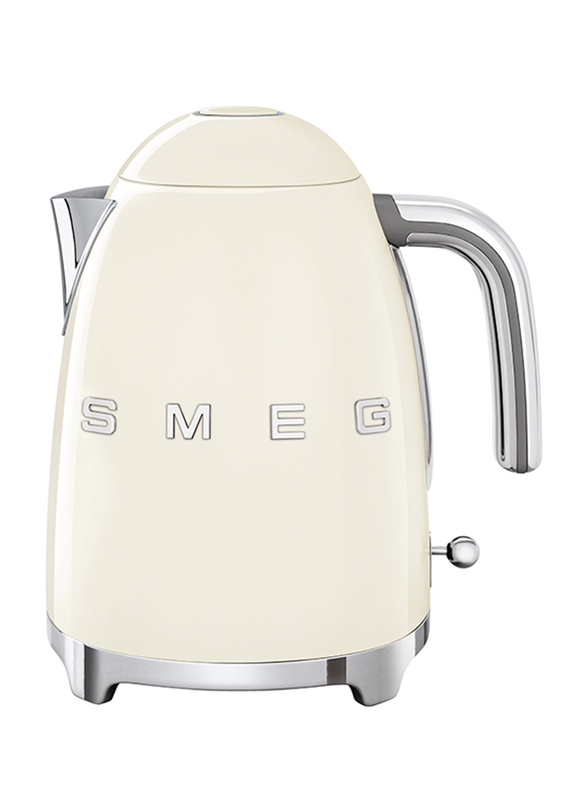 Smeg 50's Retro Style Aesthetic 1.7L Electric Stainless Steel Kettle, 3000W, Cream
