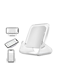 Amberjack A9191 3-in-1 Multifunctional Vertical Wireless Charger for Qi Enabled Devices, 10W, White