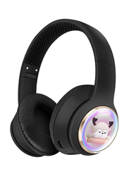 Amberjack AKZ56 Wireless/Bluetooth Music Over-Ear Gaming Headphones, Black