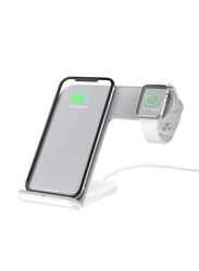 Amberjack F11 Vertical Magnetic Wireless Charger, White