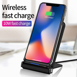 Amberjack Q200 ABS + PC Fast Charging Qi Wireless Fold Charger Pad, 5W, Black