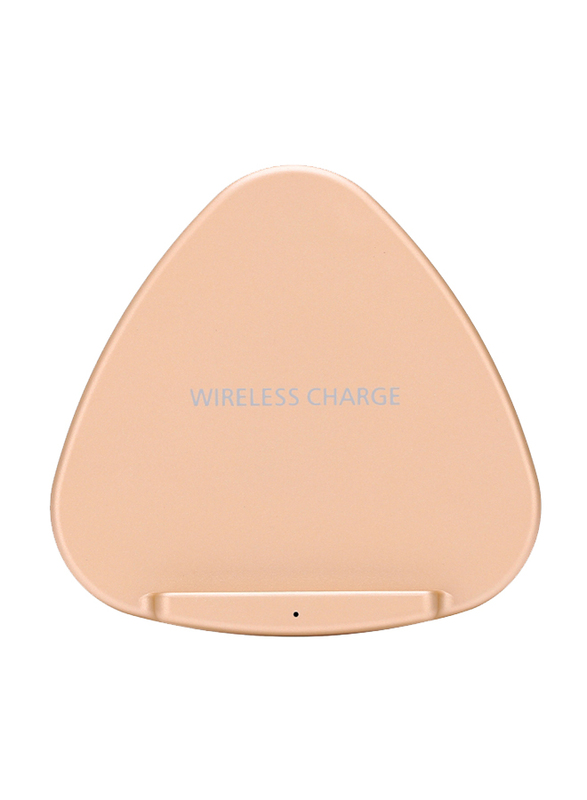Amberjack QK11 ABS + PC Fast Charging Qi Wireless Charger Pad, 10W, Gold