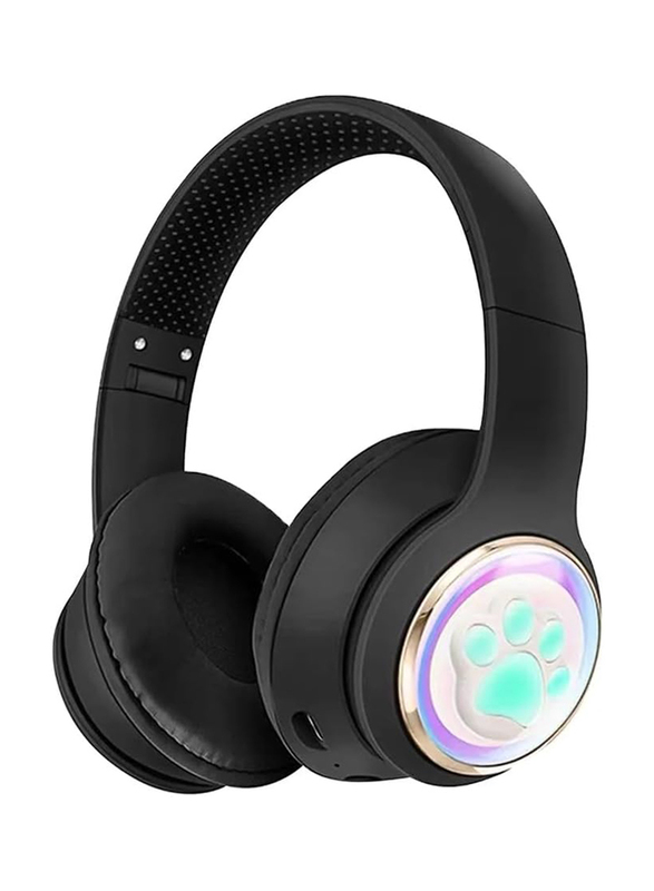 Amberjack AKZ61 Wireless/Bluetooth Over-Ear Gaming Headphones, Black