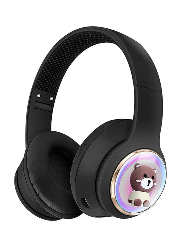 Amberjack AKZ55 Wireless/Bluetooth Over-Ear Gaming Headphones, Black