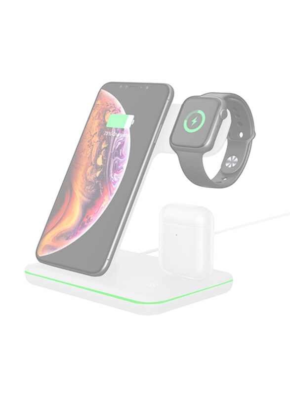 

Amberjack Z5 QI Vertical Magnetic Wireless Charger, White