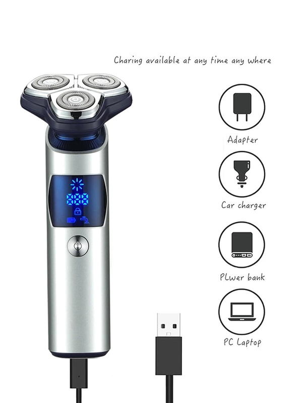 Topcore Blizz RS3 Electric Shaver, Silver