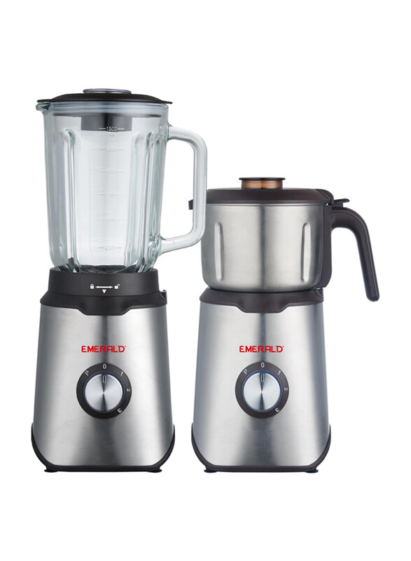 

Emerald 1.5L Masterblender Duo Glass Blender, 800W, EK739MBG, Silver