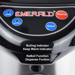 Emerald 5L Hot Water Dispenser Thermo Pot with Re-Boil, 750W, Multicolour