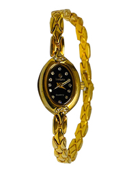 ساعة يد لوردسون بعقارب للنساء وسوار ستانلس ستيل، L5473، ذهبي - أسود