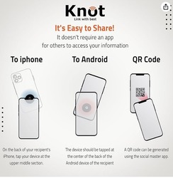 Knot NFC Card, for seamless connectivity with nfc technology