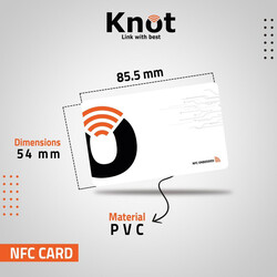 Knot NFC Card, for seamless connectivity with nfc technology