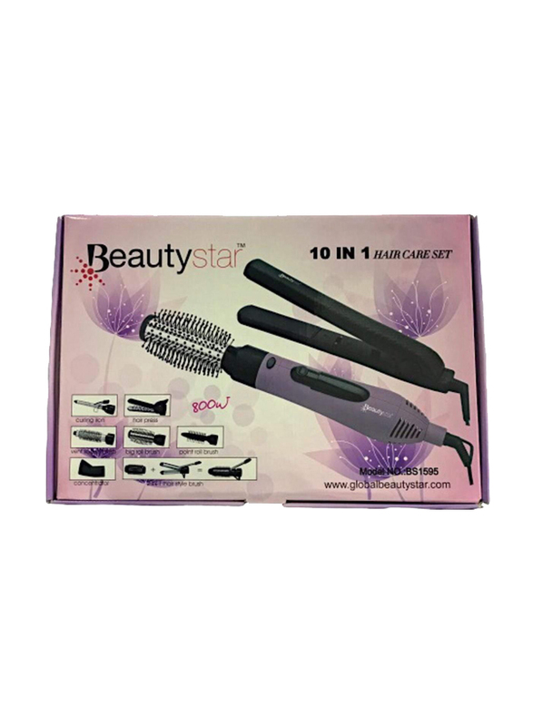 

Beauty Star 10 in 1 Hair Care Set, BS1595, Grey/Black