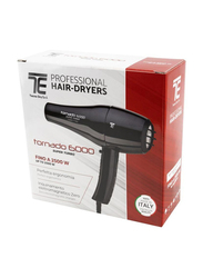 Tecno Elettra Tornado 6000 Super Turbo Professional Hair Dryer, 2500W, Silver