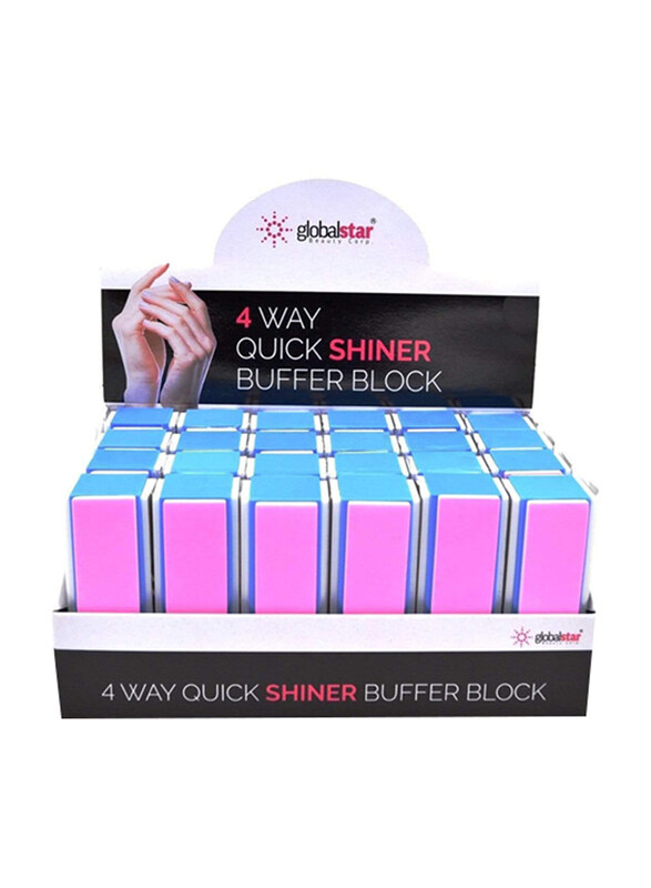 

Globalstar 4-Way Shiner Buffer Block, 12 Pieces, QB300D, Multicolour