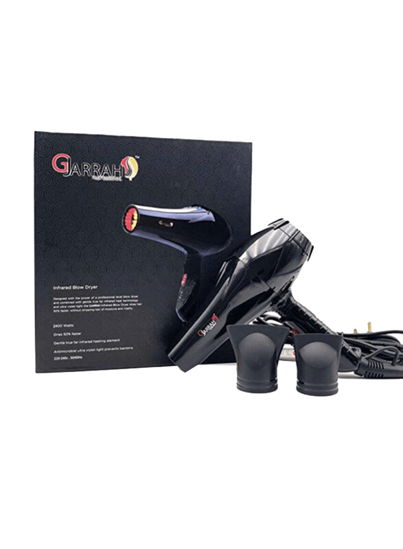 

Gjarrah Professional Infrared Hair Dryer, 2400W, Black