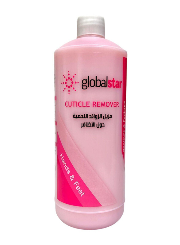 

Globalstar 1000ml Cuticle Remover for Hands & Feet, Pink