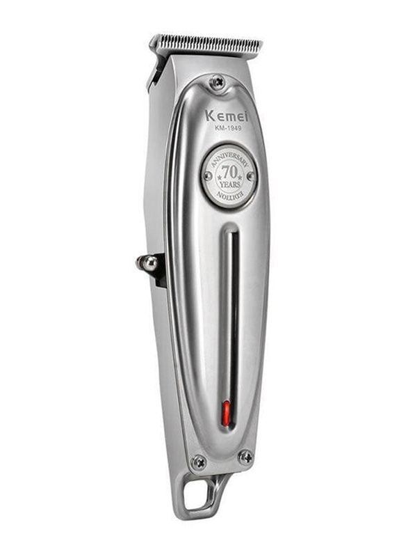 Kemei Professional Cordless Rechargeable Hair Clipper, 5W, KM-1949, Silver