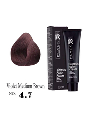 Black Professional Line Sintesis Color Cream, 100ml, Violet Medium Brown 4.2/4.7