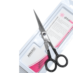 Globalstar Professional 6.5" Hair Cutting Scissors - Stainless Steel & Rubber Grip