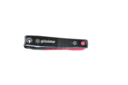 Globalstar Sharp Nail Clipper - Stainless Steel with Ergonomic Pink Rubber Grip