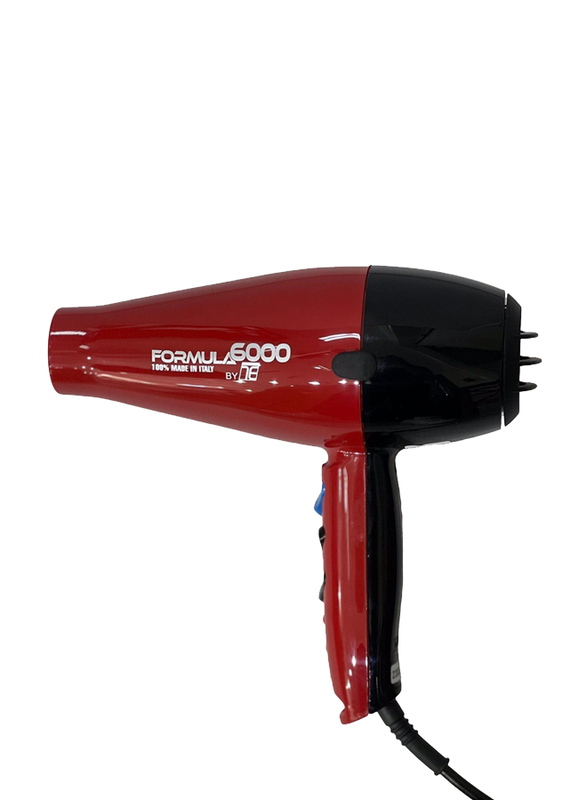 Tecno Elettra Formula 6000 Professional Hair Dryer, 2500W, Red/Black