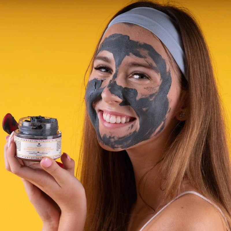 Nature Spell Activated Charcoal & Honey Revitalise Me Face Mask, 100ml