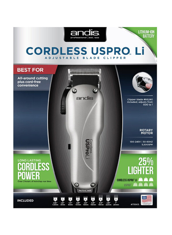 

Andis Cordless US Pro Li Cliper, Grey