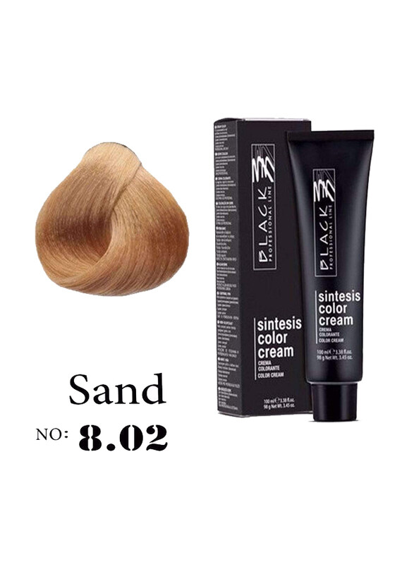 

Black Professional Line Sintesis Color Cream, 100ml, BLK150087, Sand 8.02