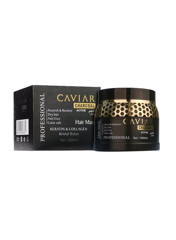 

Caviar Charcoal Active Keratin & Collagen Hair Mask for All Type Hair, 1000ml