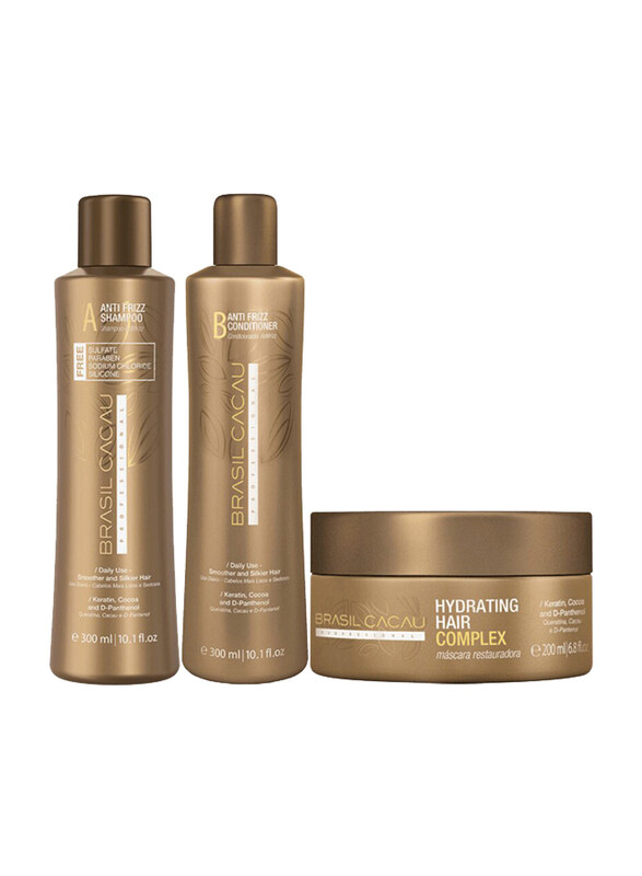 

Brasil Cacau Sulphate Free Home Care Set for All Hair Types, 3 Pieces