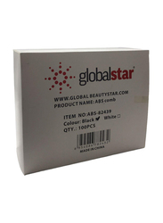 Globalstar Disposable Small Comb Set, Black, ABS-82439, 100 Pieces