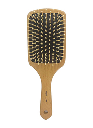 Globalstar Wooden Paddle Brush, Beige, One Size