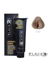 Black Professional Line Sintesis Ammonia Free Colour Cream, 100ml, A7.32, Coffee With Milk N7.32