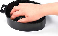 Globalstar Black Nail Polish Remover Bowl - Efficient Soak Off Solution for Acrylic and Dip Nails