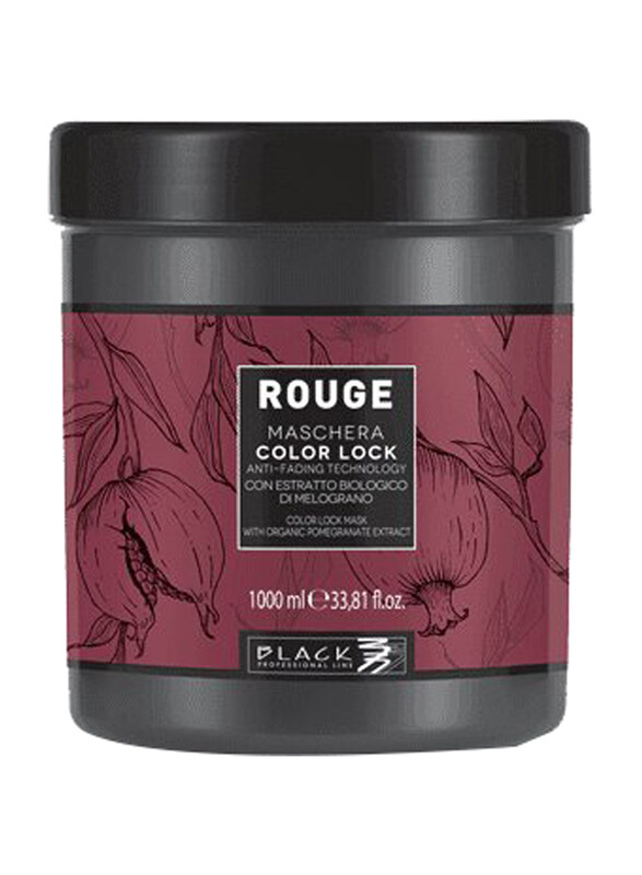 

Black Professional Line Rouge Colour Lock Mask for All Hair Types, 1000ml