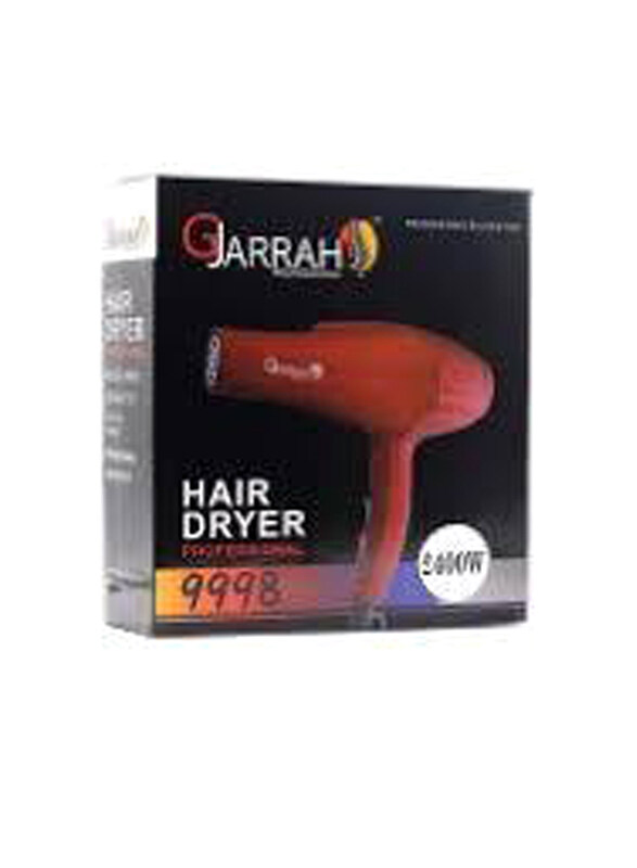 

Gjarrah Professional 9998 Hair Dryer, 2400W, Red